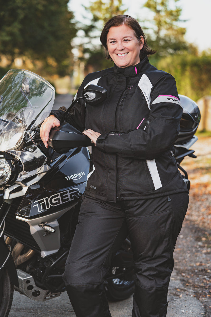 Foto symbol modul Vandtæt tekstil kvinders motorcykeljakke fra DIFI – Moto Lounge