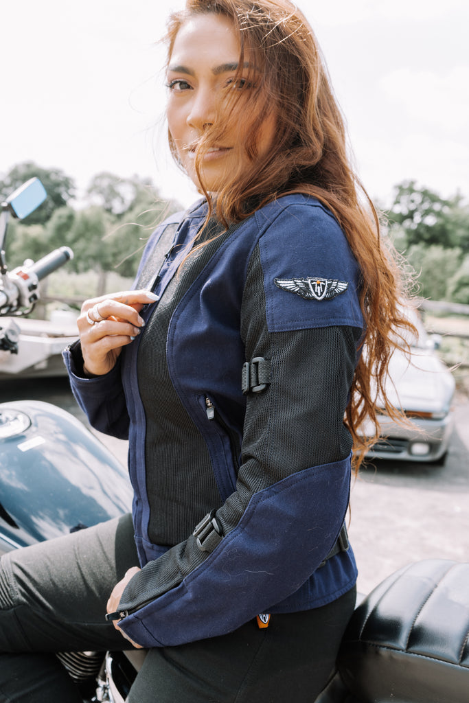 Black Summer Women's Motorcycle Jacket Jodie from MotoGirl – Moto Lounge