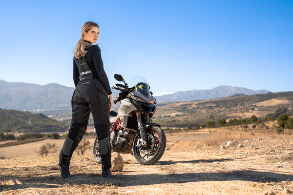HERO 2.0 LADY - Dame motorcykel tekstilbukser - Sort