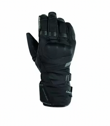 black winter motorcycle glove