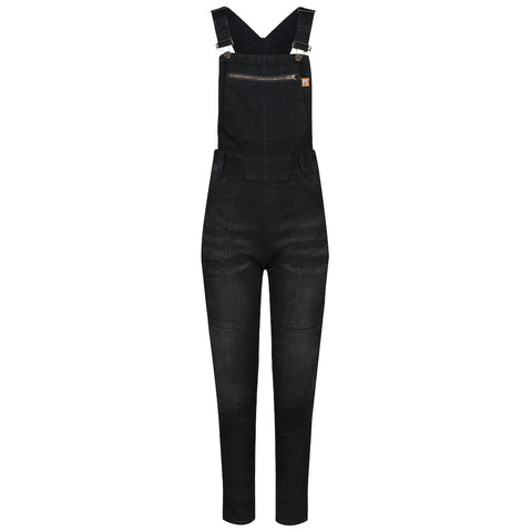 Black kevlar motorcycle overall for women from Motogirl