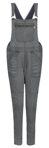 Grey kevlar motorcycle overall for women from Motogirl from the front