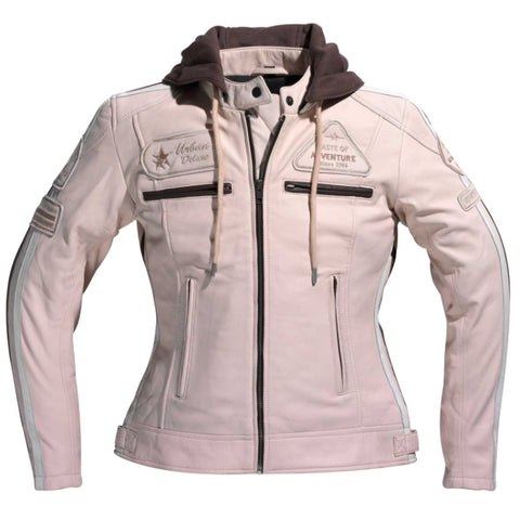 White women's leather motorcycle jacket Jolene from Difi