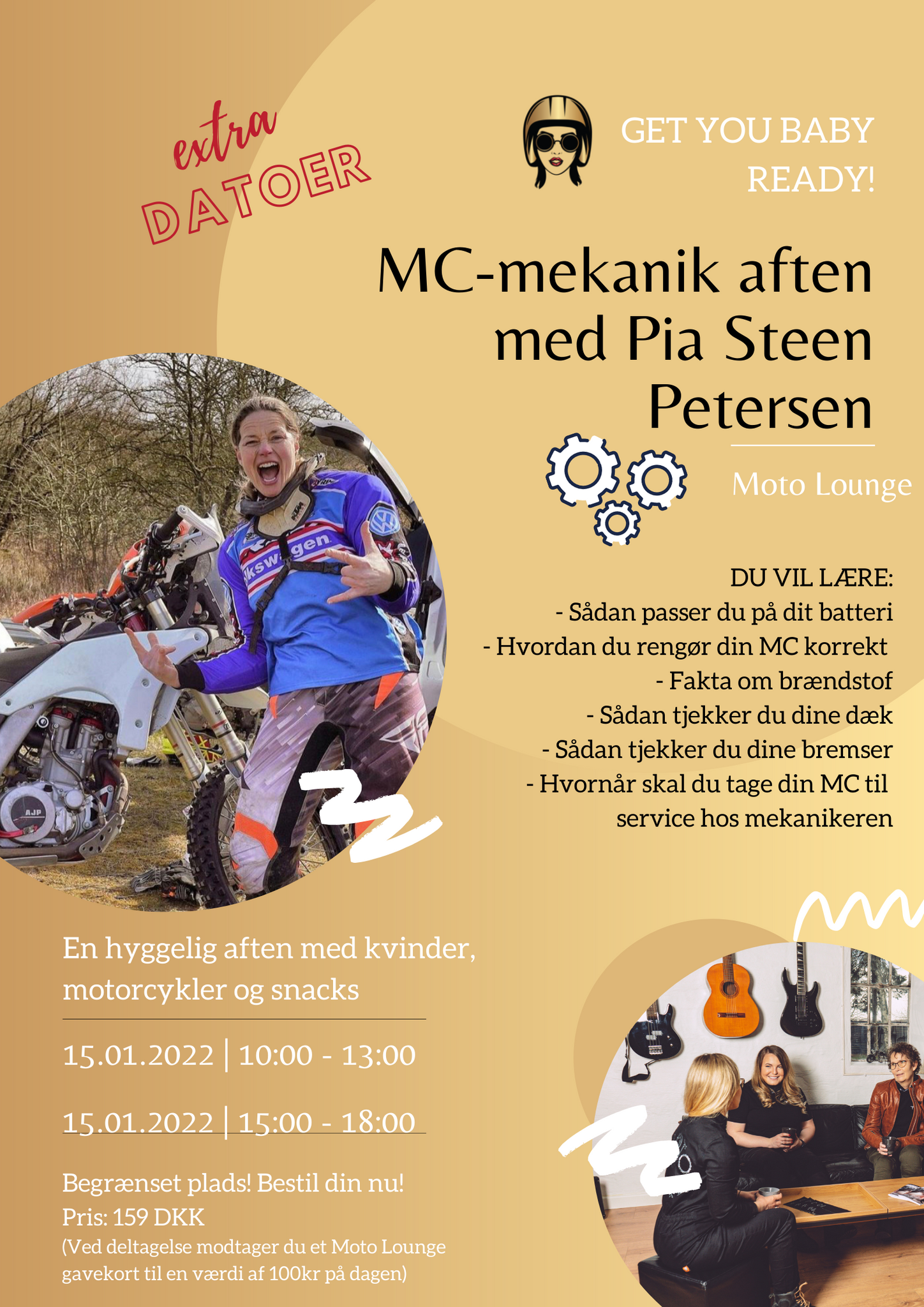 MC-mekanik aften med Pia Steen Petersen - 15.01