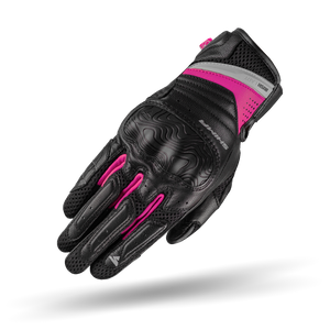 A top of Black and pink women's motorcycle gloves Rush lady  from Shima