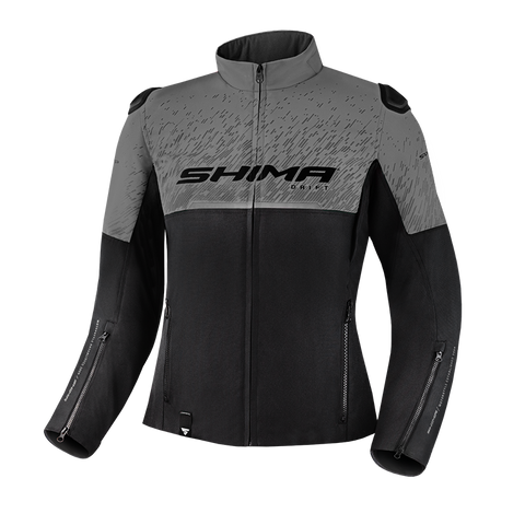  grey women's  motorcycle jacket from SHIMA