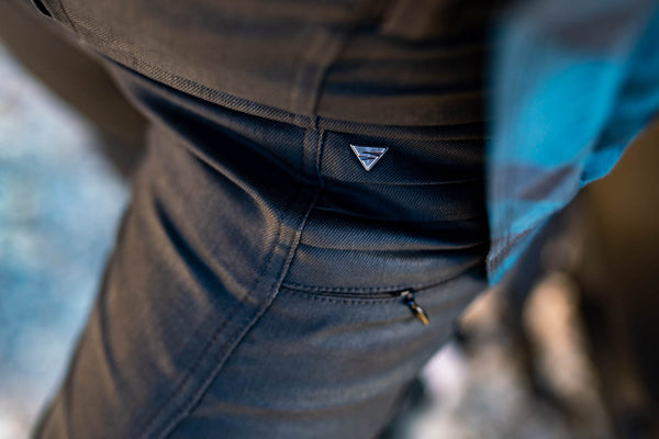 A close up of lady motorcycle trousers