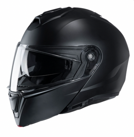 flat black motorcycle helmet from HJC