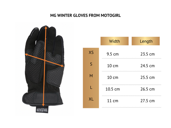 Women's Motorcycle Winter Gloves - Baronessa MG